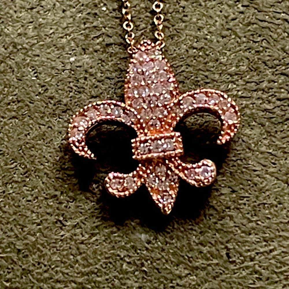 Effy 14K Rose Gold Fleur de Lis Necklace